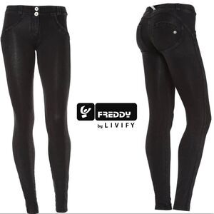 𝅺freddy WR.UP® DENIM Low Rise Full Length Black Rinse Sz XS